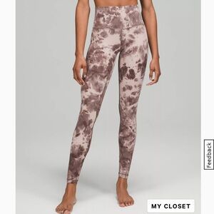 Lululemon Diamond Dye High Rise Legging- 28”